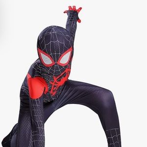 Boy’s Spiderman Miles Morales Bodysuit Costume XS